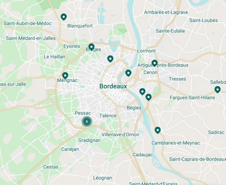 carte de géolocalisation