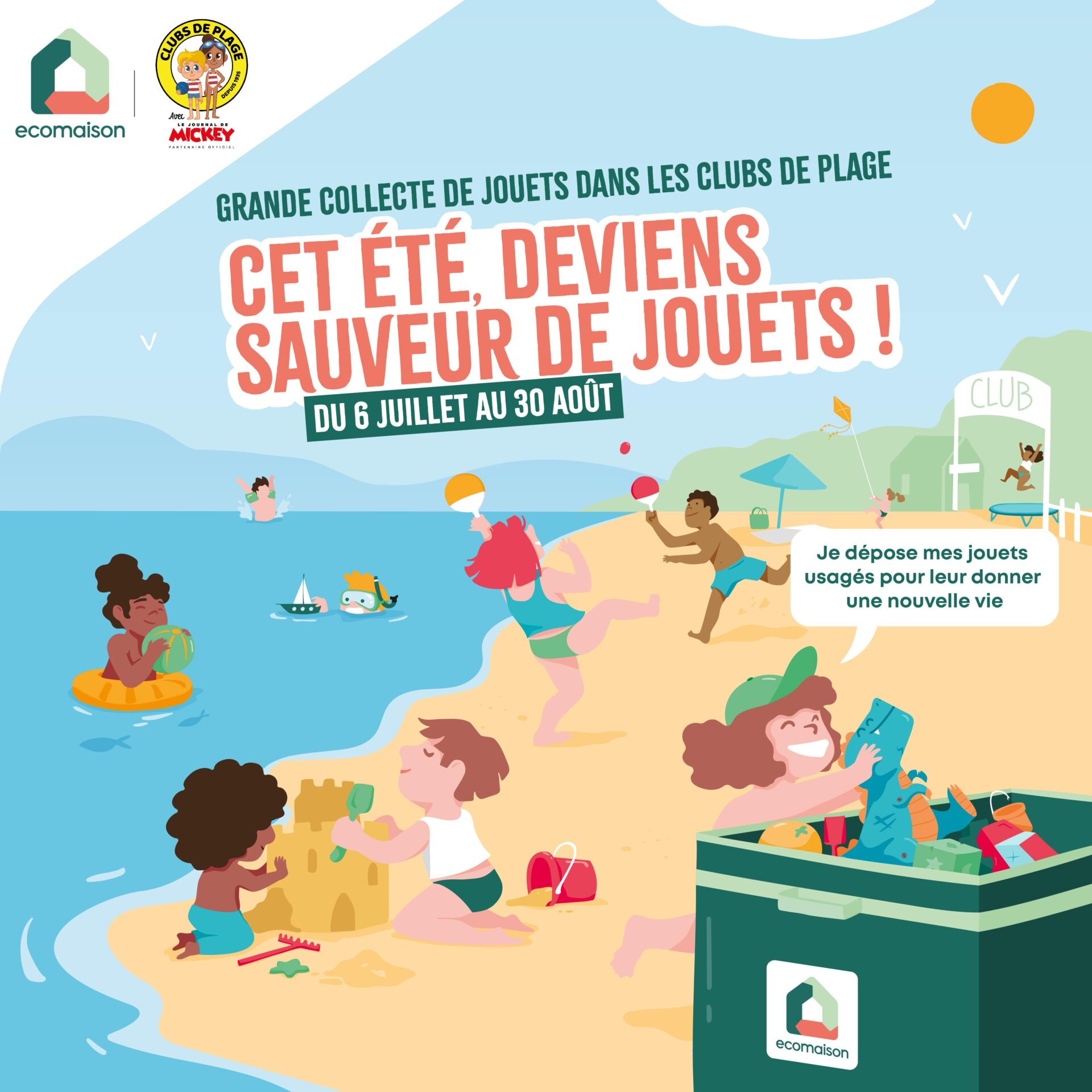 Affiche campagne recyclage de jouets