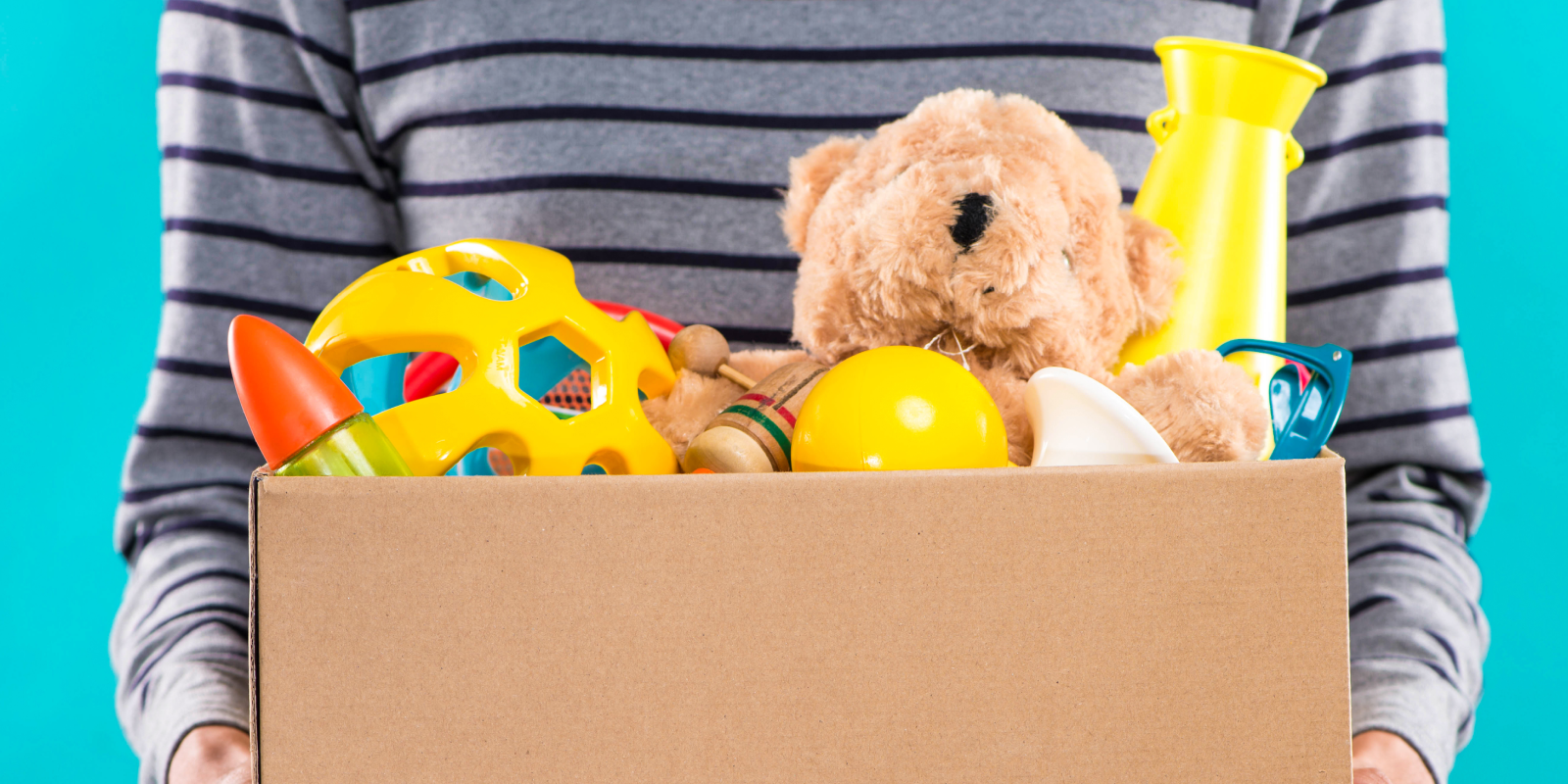 Visuel consacré au tri des jouets et à la prévention des incendies dans la filière de collecte.